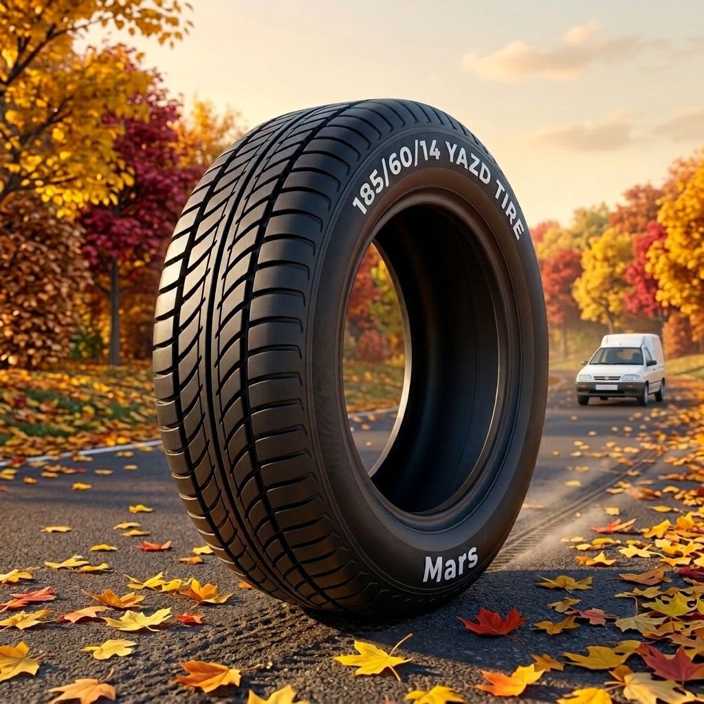 لاستیک 185/60R14 یزد تایر تاریخ 2026 (خرید یک جفت + دو عدد والف هدیه)