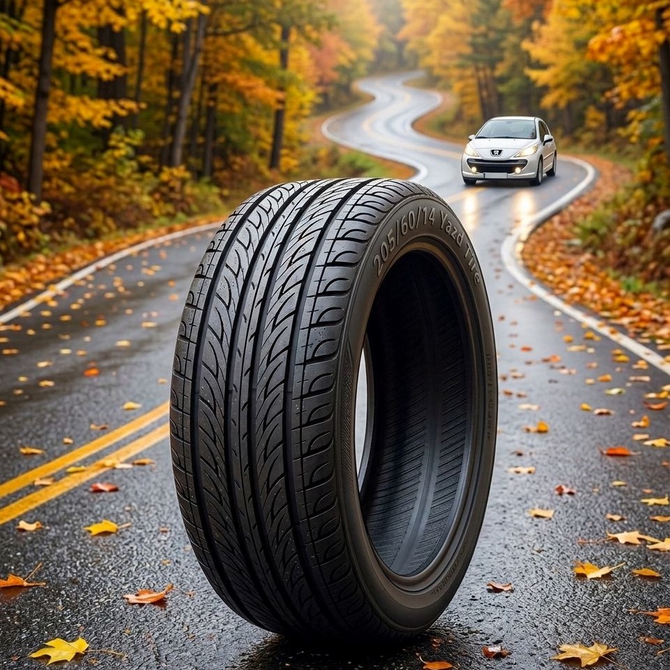 لاستیک 205/60R14یزد تایر تاریخ 2026 (خرید یک جفت + دو عدد والف هدیه)
