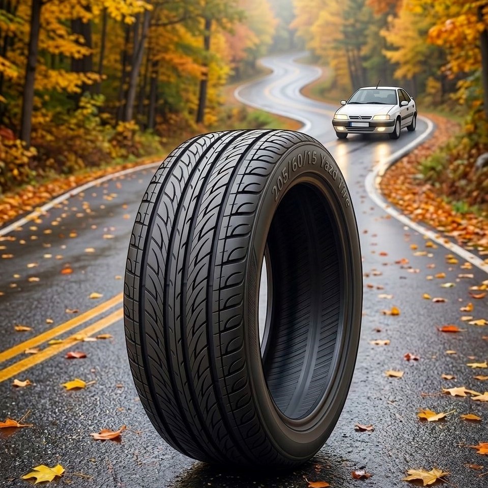 لاستیک 205/60R15 یزد تایر تاریخ 2026 (خرید یک جفت + دو عدد والف هدیه)