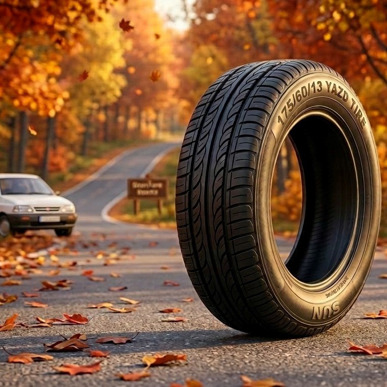لاستیک 175/60R13 یزد تایر تاریخ 2026 (خرید یک جفت + دو عدد والف هدیه)