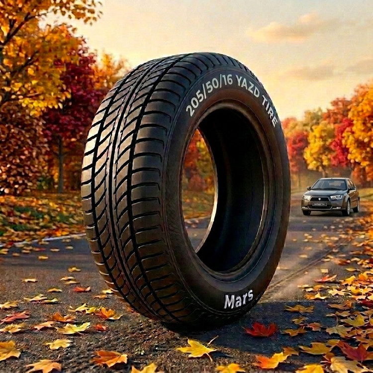 لاستیک 205/50R16 یزد تایر تاریخ 2026 (خرید یک جفت + دو عدد والف هدیه)