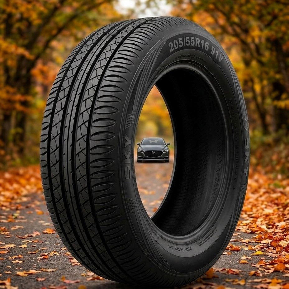 لاستیک 205/55R16 یزد تایر تاریخ 2026 (خرید یک جفت + دو عدد والف هدیه)