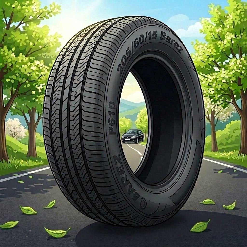 لاستیک 205/60R15 بارز  تاریخ 2026 (خرید یک جفت + دو عدد والف هدیه)