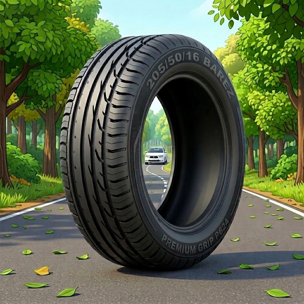 لاستیک 205/50R16 بارز  تایر تاریخ 2026 (خرید یک جفت + دو عدد والف هدیه)