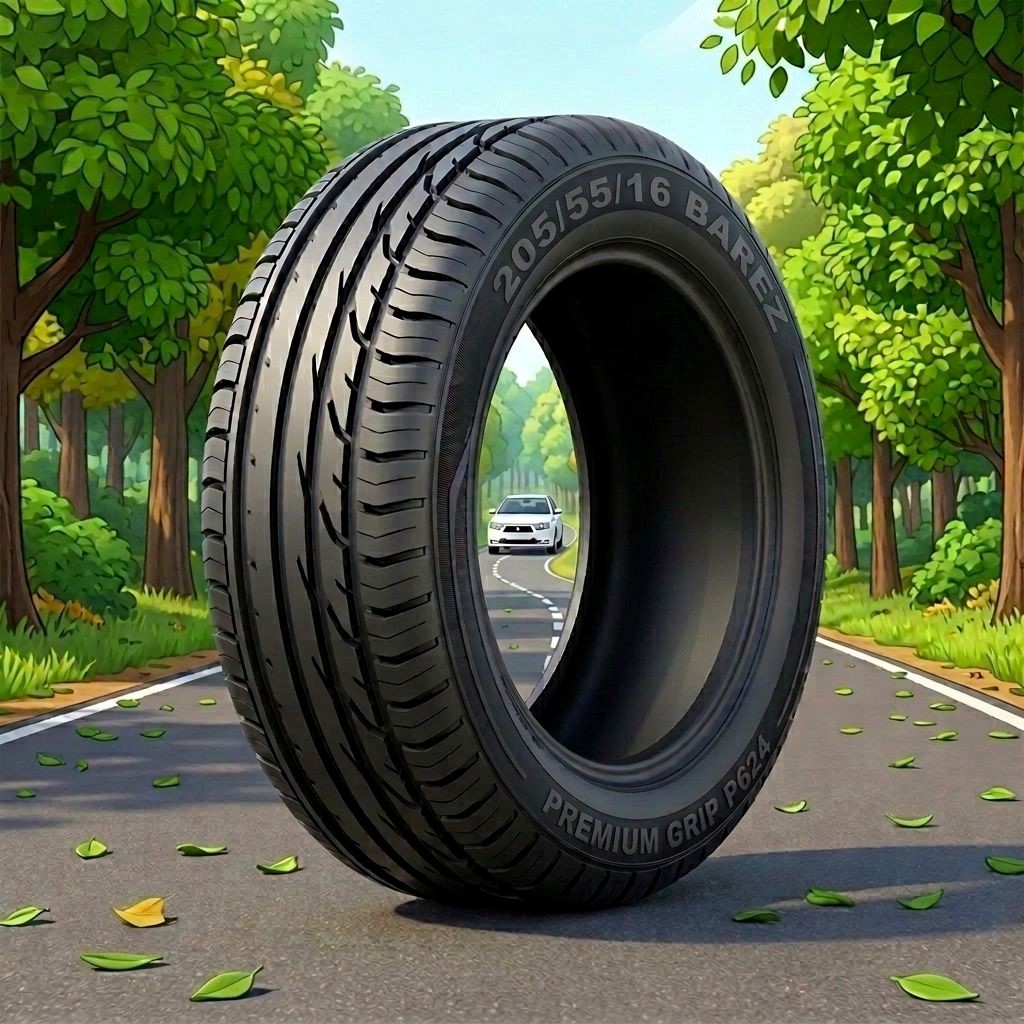 لاستیک 205/55R16 بارز تاریخ 2026 (خرید یک جفت + دو عدد والف هدیه)
