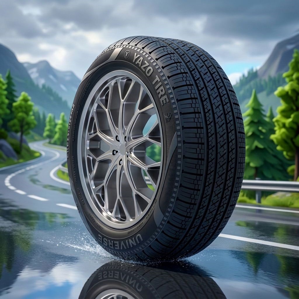 لاستیک 225/55R18 یزد تایر تاریخ 2026 (خرید یک جفت + دو عدد والف هدیه)