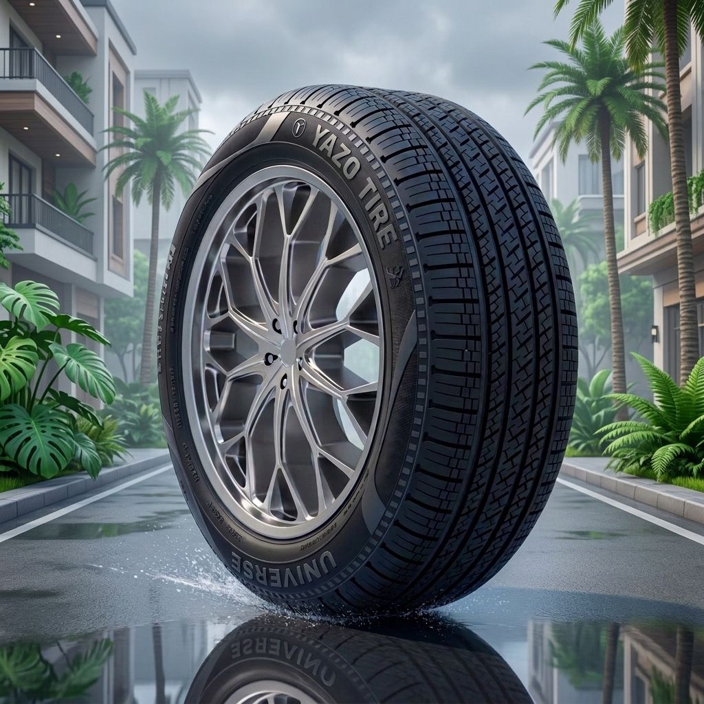 لاستیک 235/65R17 یزد تایر تاریخ 2026 (خرید یک جفت + دو عدد والف هدیه)