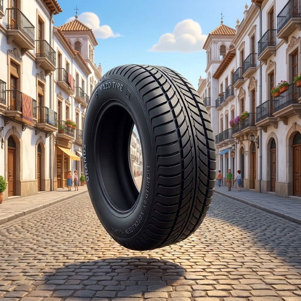 لاستیک 215/55R16 یزد تایر تاریخ 2026 (خرید یک جفت + دو عدد والف هدیه)