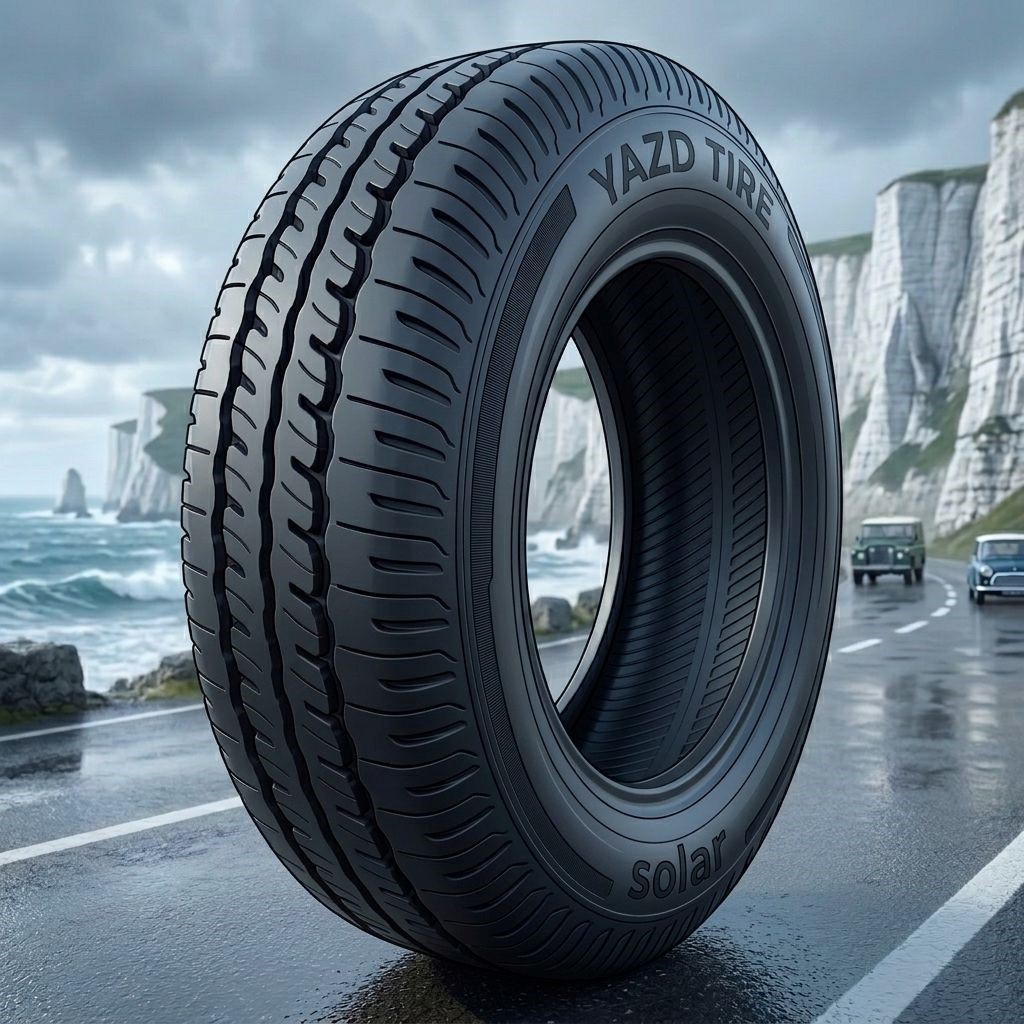 لاستیک 195/80R14 یزد تایر تاریخ 2026 (خرید یک جفت + دو عدد والف هدیه)