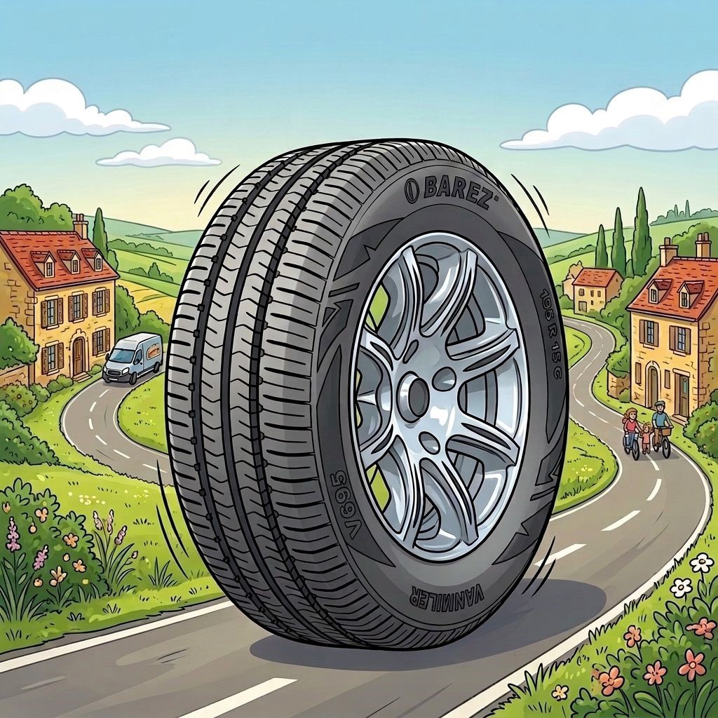 لاستیک 195/80R14 بارز تاریخ 2026 (خرید یک جفت + دو عدد والف هدیه)