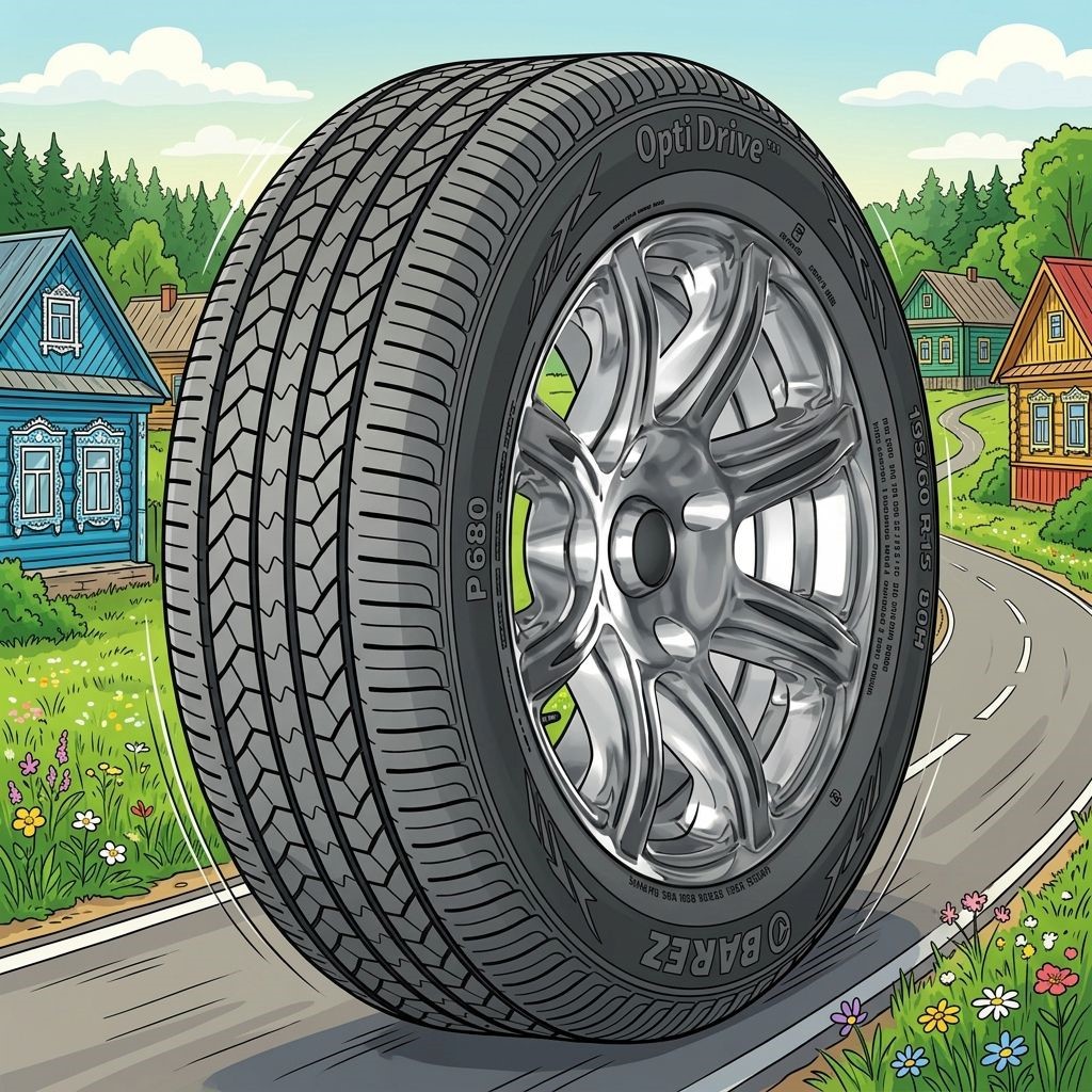 لاستیک 195/60R15 بارز تاریخ 2026 (خرید یک جفت + دو عدد والف هدیه)