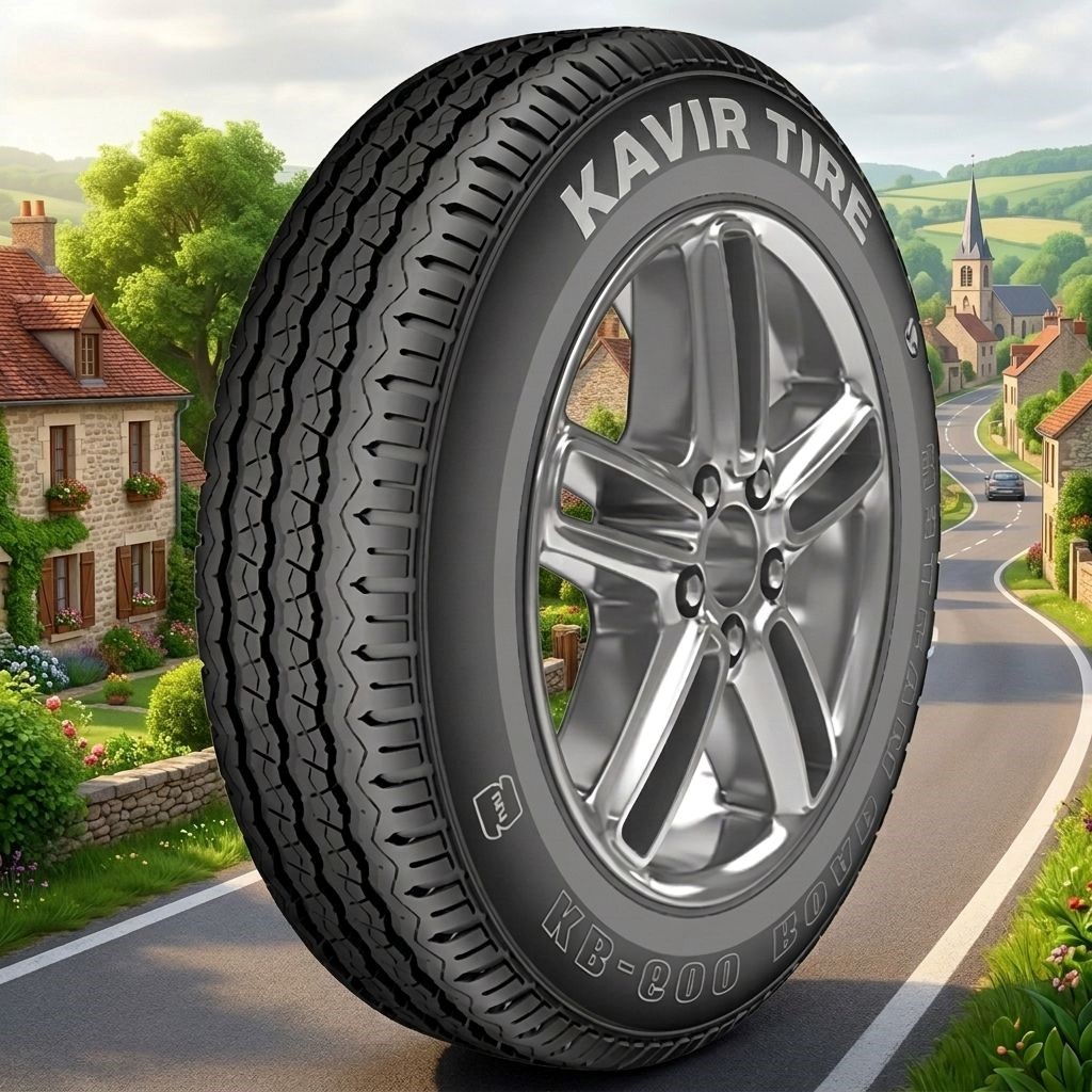 لاستیک 195/80R14 کویرتایر تاریخ 2026 (خرید یک جفت + دو عدد والف هدیه)