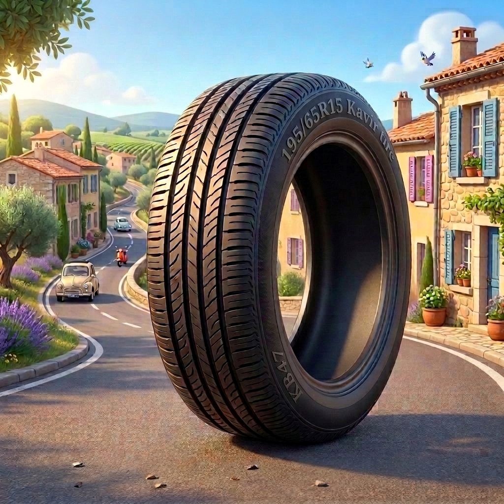 لاستیک 195/65R15 کویرتایر تاریخ 2026 (خرید یک جفت + دو عدد والف هدیه)