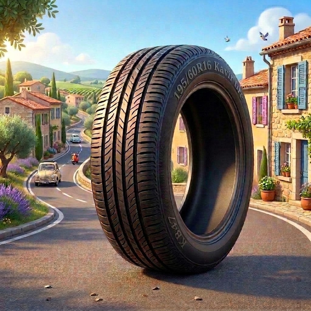 لاستیک 195/60R16 کویرتایر تاریخ 2026 (خرید یک جفت + دو عدد والف هدیه)