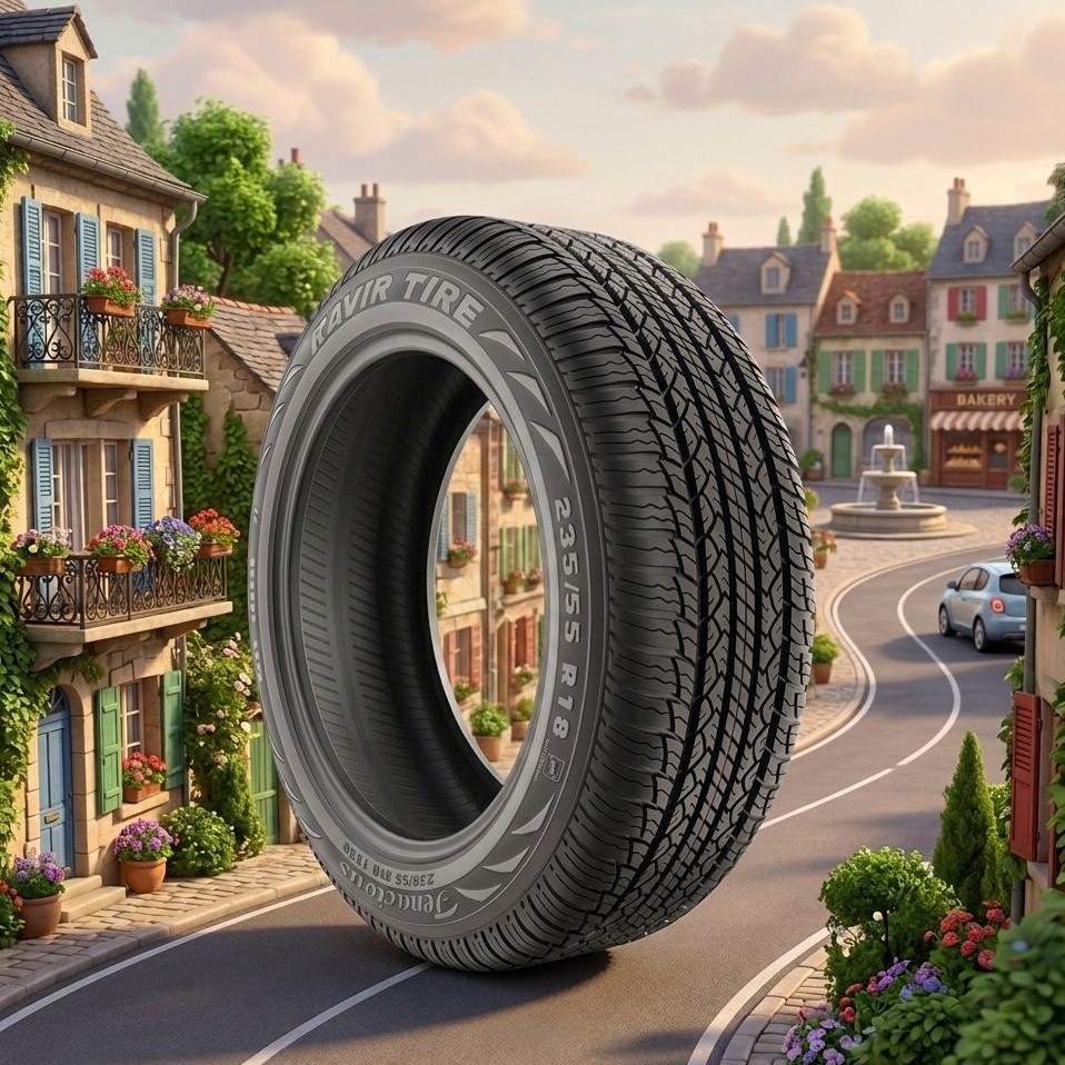 لاستیک 235/55R18 کویرتایر تاریخ 2026 (خرید یک جفت + دو عدد والف هدیه)