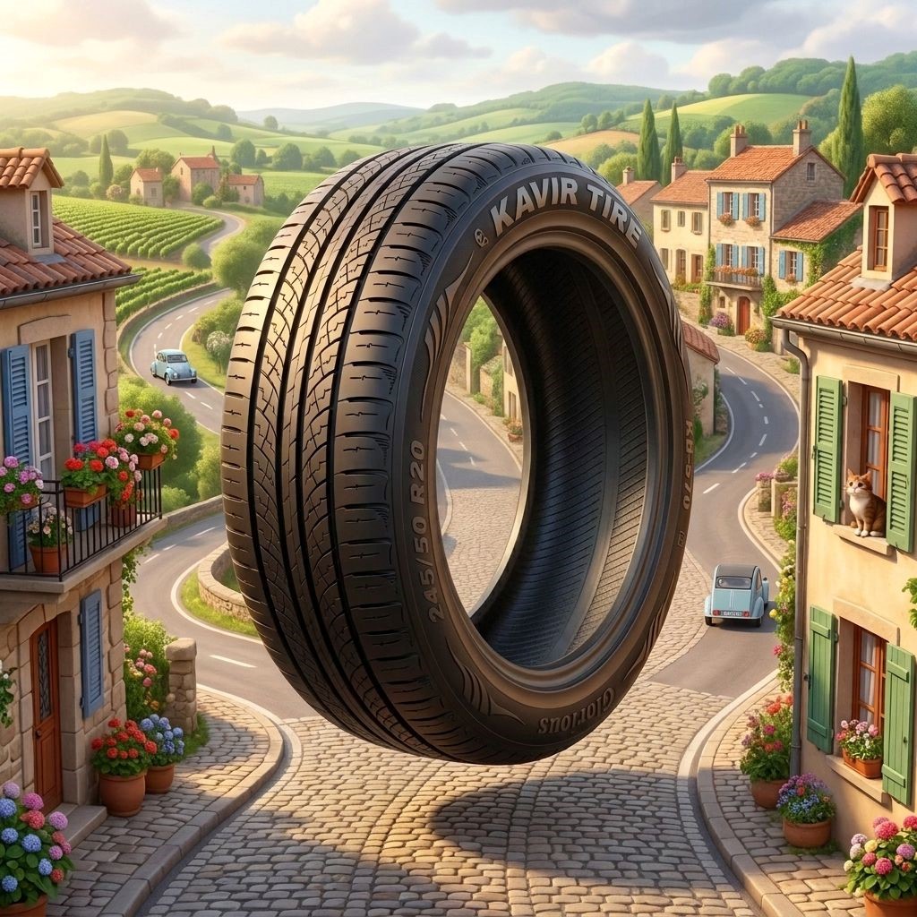 لاستیک 245/50R20 کویرتایر تاریخ 2026 (خرید یک جفت + دو عدد والف هدیه)
