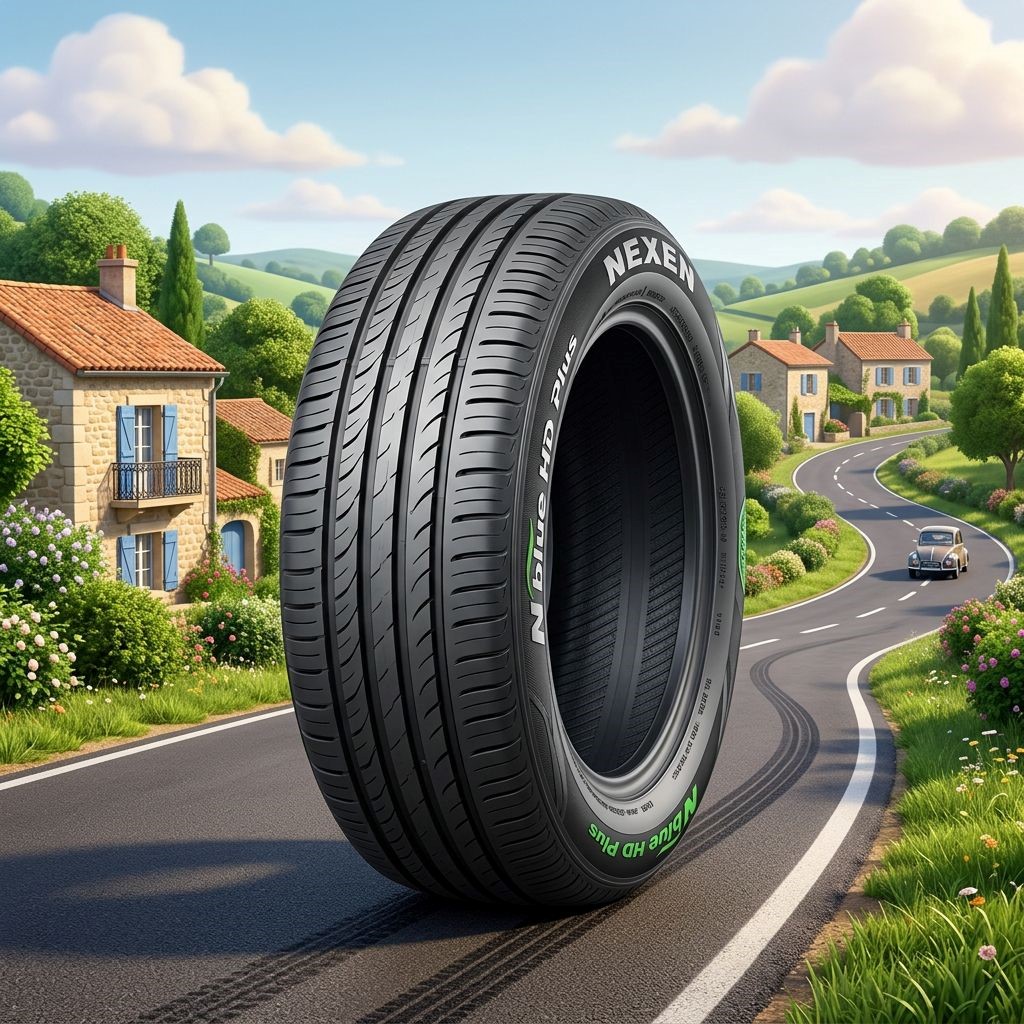 لاستیک 195/60R15 نکسن کره  تاریخ 2025 (خرید یک جفت + دو عدد والف هدیه)