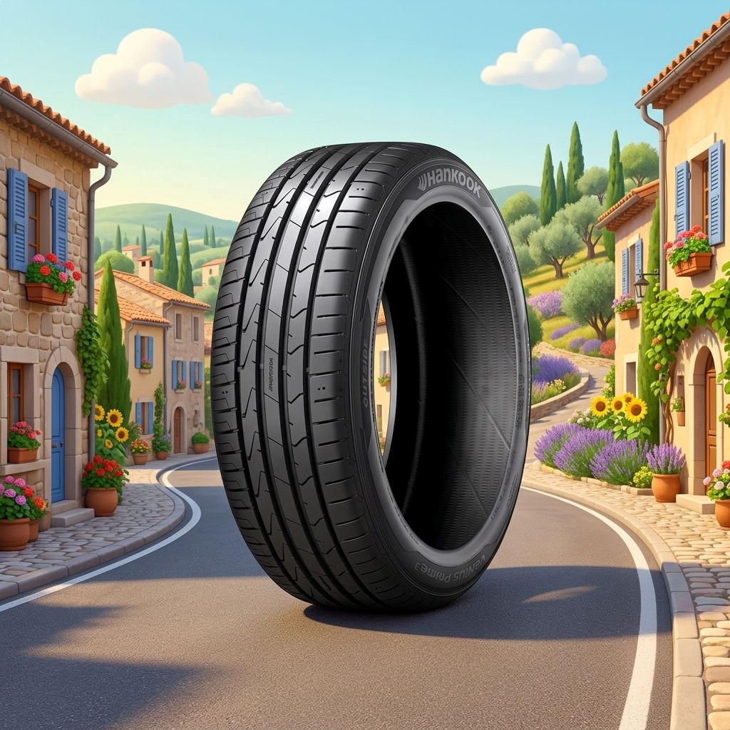 لاستیک 225/45R18 هانکوک کره  تاریخ 2025 (خرید یک جفت + دو عدد والف هدیه)